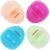 INNERNEED Super Soft Silicone Face Cleanser and Massager Brush Manual Facial Cleansing Scrubber Handheld Wash Pad for Sensitive, Delicate, Dry Skin (Pack of 4)