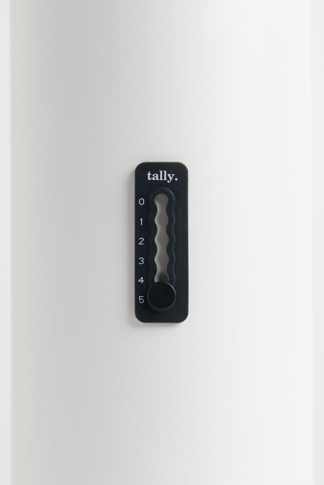 Tally Silicone Hydration Tracker (Adhesive Tracking Accessory adheres to Any Reusable Water Bottle)