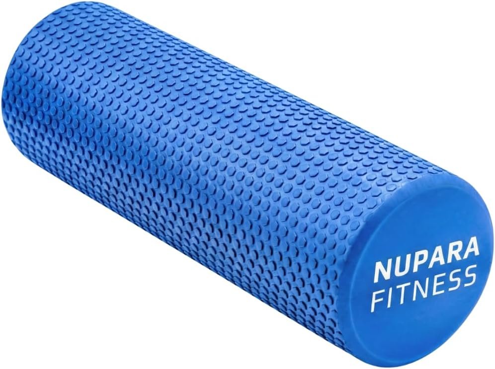 Foam Roller for Back, Legs, Hips, and Deep Tissue Muscles | Foam Roller for Physical Therapy, Exercise, Running, Cycling, Sports, Recovery, and Yoga. (Dark Blue, 18 inch – Large)