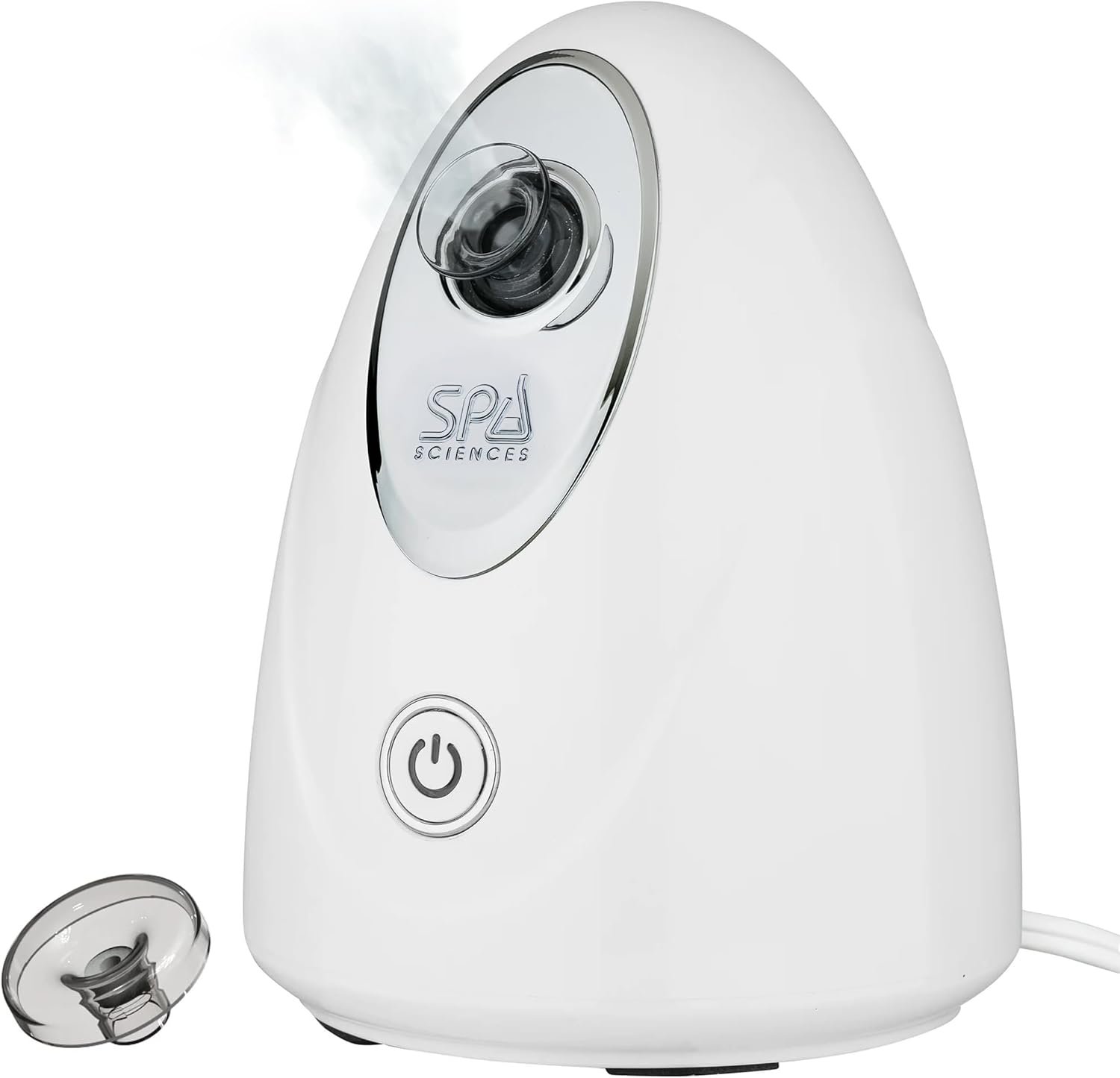 Spa Sciences – CIRRA – Nano Ionic Facial Steamer with UVC Sanitizing Protection, Aromatherapy Function, Detox Pores, and Boost Circulation – Includes an Essential Oil Basket