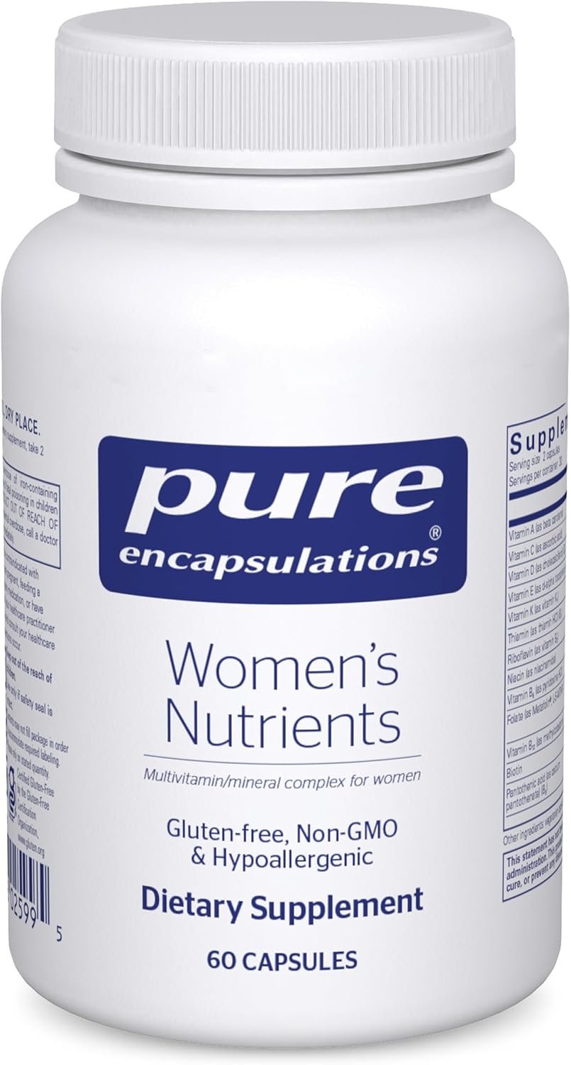 Pure Encapsulations Women’s Nutrients – Multivitamin & Mineral Complex for Women – Essential Daily Support for Energy, Hormones & Cellular Health* – 60 Capsules