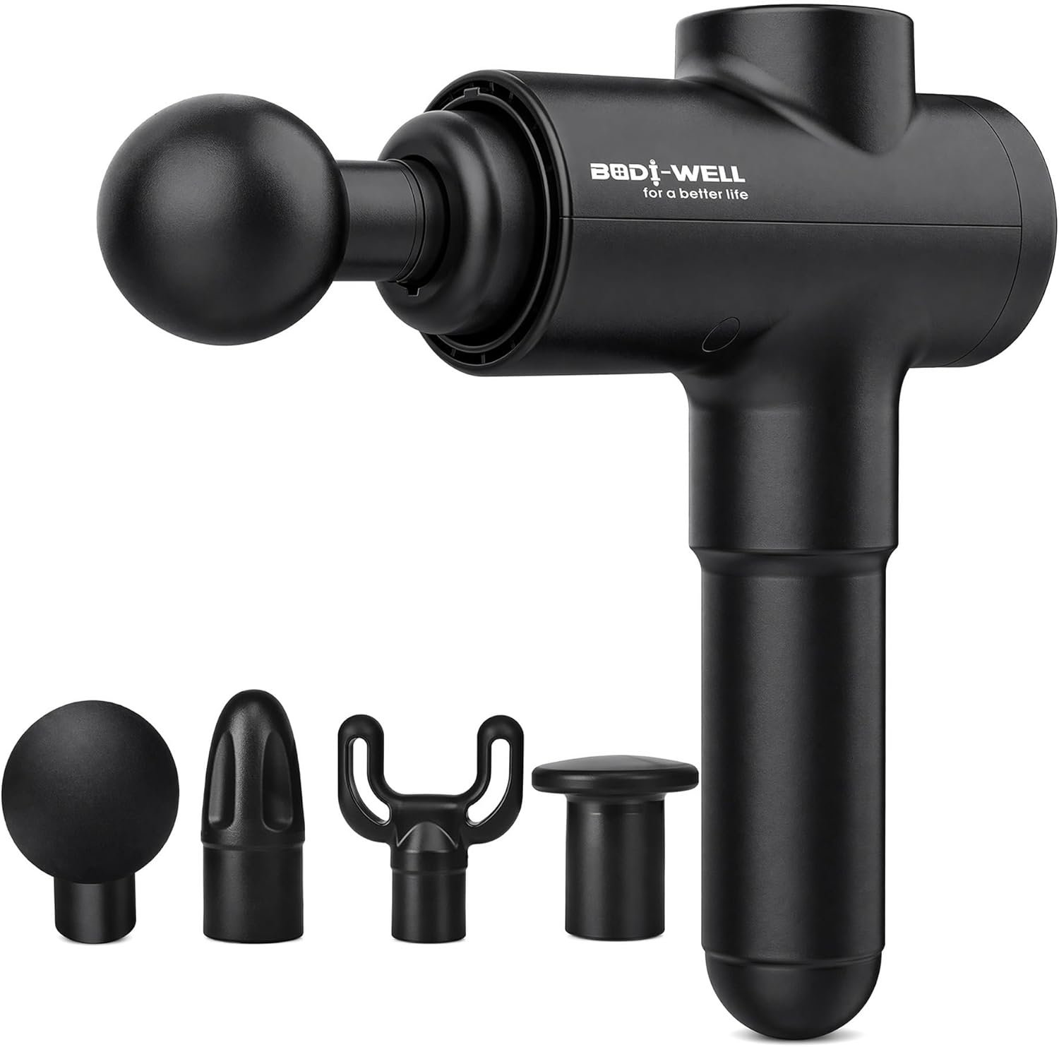 Bodi-well for a better life Massage Gun Masssge Gun deep Tissue with 20 adjusttable speeds 4 Heads All Muscles Recover & Massage