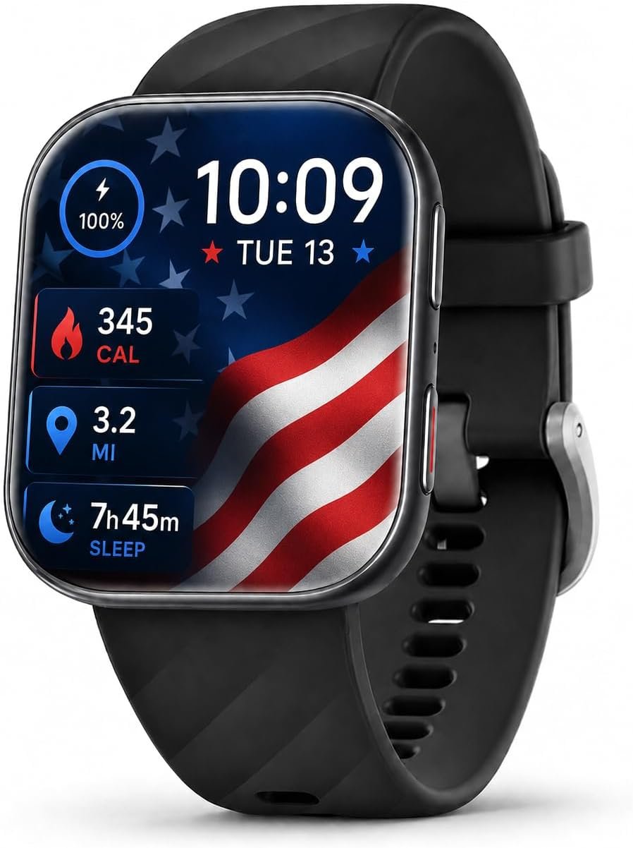 MorePro Health Fitness Tracker with 24/7 Heart Rate/Blood Pressure Monitor, Blood Oxy-gen/Sleep Tracking, 120+ Sports Activity Tracker, Smart Watch (Make/Answer Call) with Step Counter for Women Men