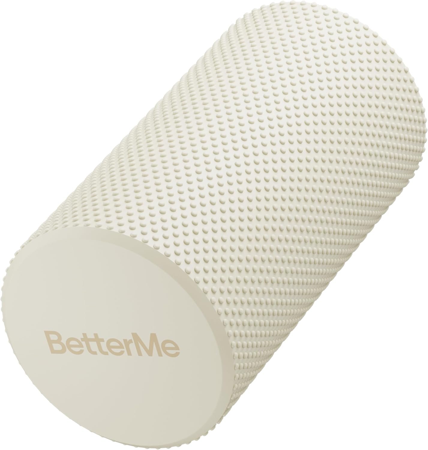 BetterMe Foam Roller for Muscle Recovery – High Density Exercise Roller for Back &Legs – Deep Tissue Massage Roller for Tension, Relief & Stretching (Ivory)