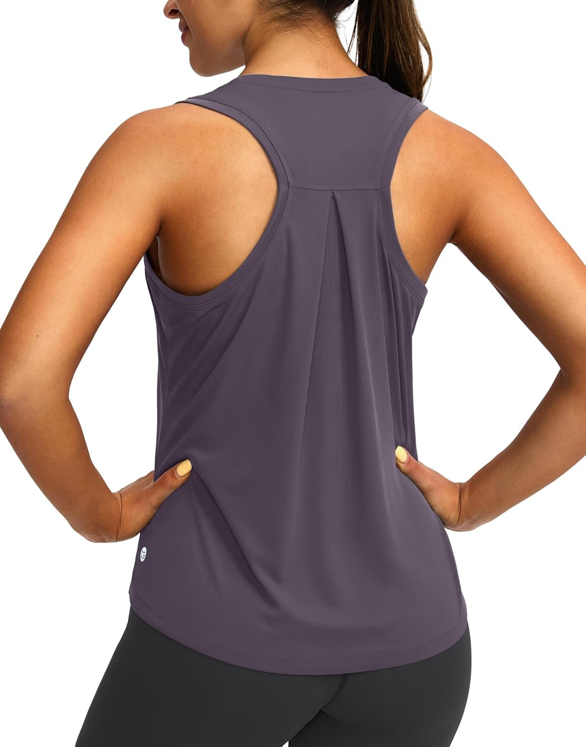 Women’s Workout Tops Racerback Athletic Tank Tops Sleeveless Loose Fit Yoga Running Gym Shirts for Women