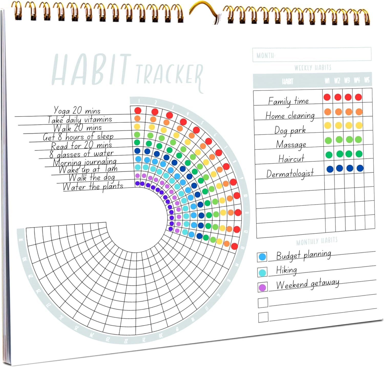 Lamare 2026 Habit Tracker Calendar – Premium Daily Habit Tracker Journal and Goal Board, Workout Motivation & Productivity Tool