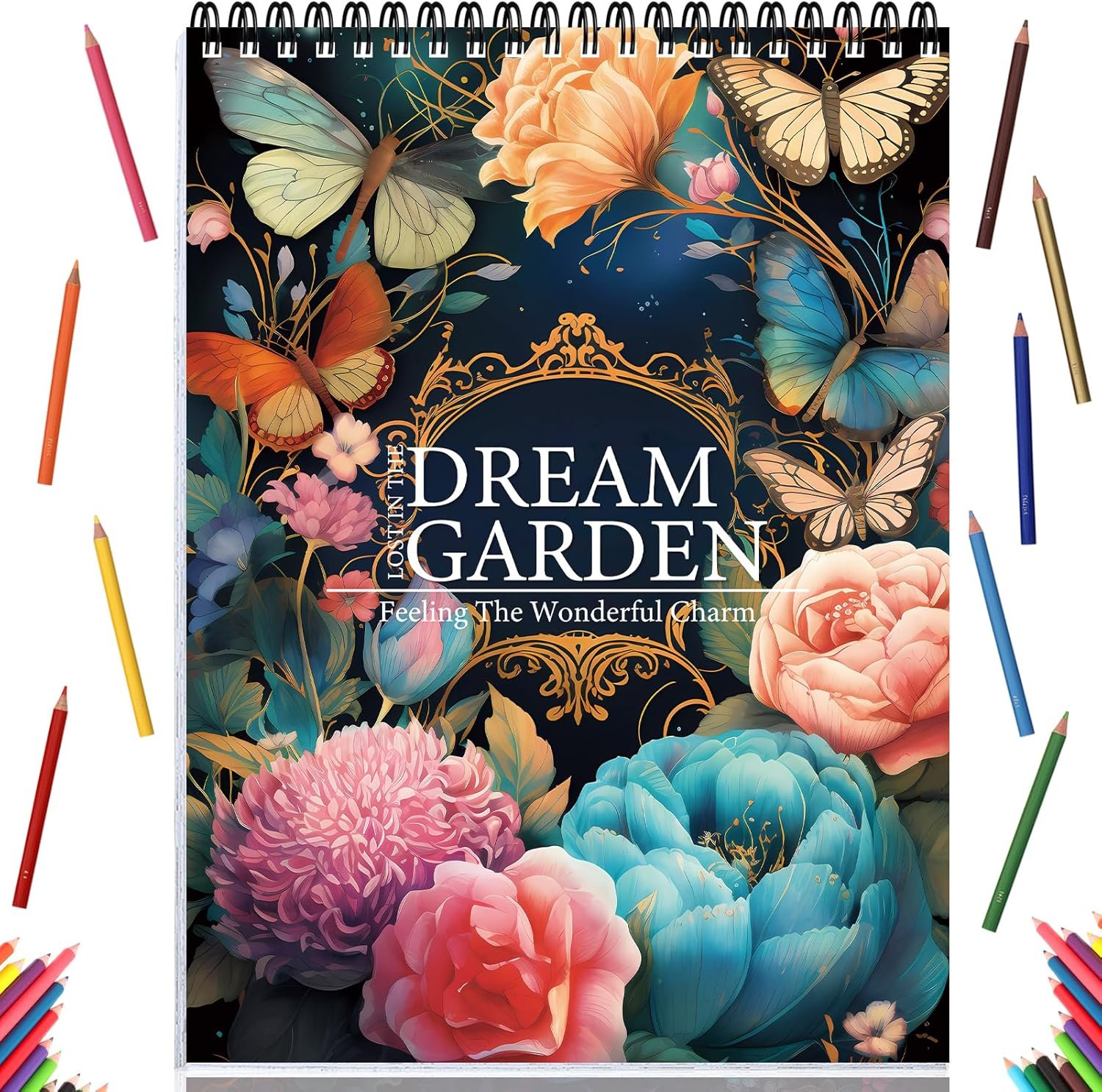 Adult Coloring Book for Women, Coloring Books for Adults Relaxation, Spiral Bound Adult Coloring Book for Women Relaxation Page One Sided Design,Thick Paper Non-Bleed, Mindfulness Gifts Arts and Crafts to Relax, Anxiety and Depression, 30 Pages of DREAM GARDEN