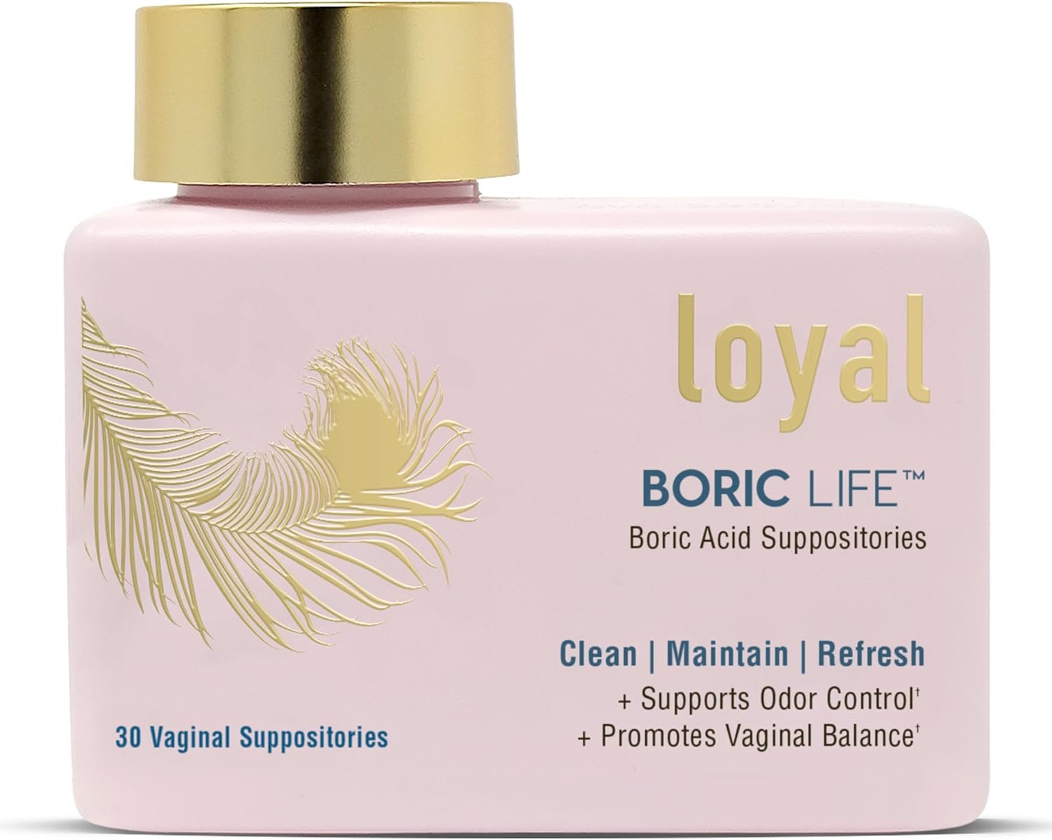 Loyal Boric Life Boric Acid Suppositories for Women 600mg, 14 Count